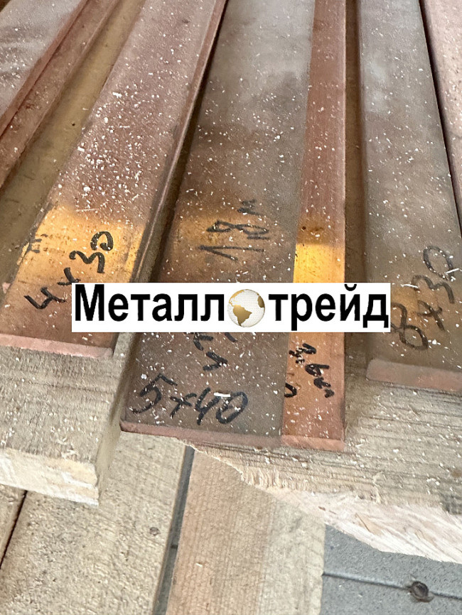 Полоса, шина медная М1 мягкая 4х30х4000 мм