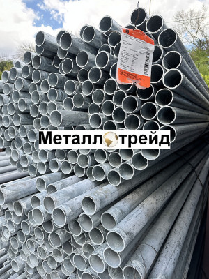 Труба оцинкованная Ст3 76х3,5 мм (7,8+нд) ГОСТ 10704-91
