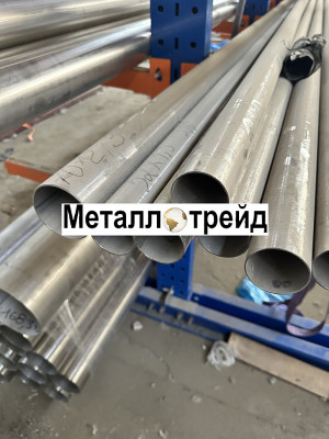 Труба нержавеющая 08Х18Н10Т 102х2 мм 08Х18Н10Т, ГОСТ 11068-81, TL, матовая