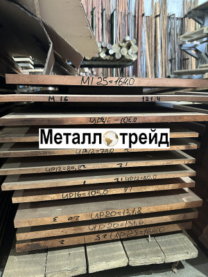 Плита латунная ЛС59-1ГК 12х590х1220 мм
