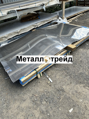 Лист нержавеющий AISI 430 1 мм 1,0 лист нержавеющий (AISI 430, ASTM A-240/240-M, 1000х2000, 2B)