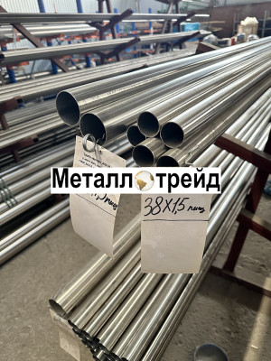 Труба нержавеющая TP 304 40х3 мм TP 304, EN 10217-7, TL, матовая